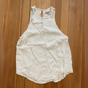 Off-white dressy tank.